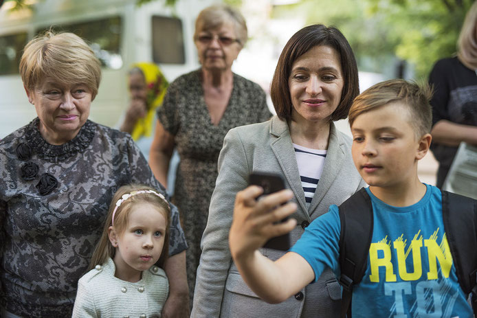 Laut Umfragen ist Maia Sandu die beliebteste Politikerin. Foto: Éric Vazzoler